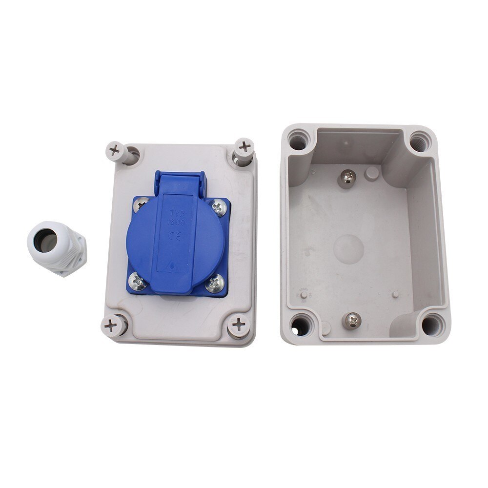 Plastic Waterdichte Socket Doos Huishoudelijke Socket Junction Box Outdoor Regendicht Socket Doos Ontmoette Wartels en Draadconnectors: M-socket001