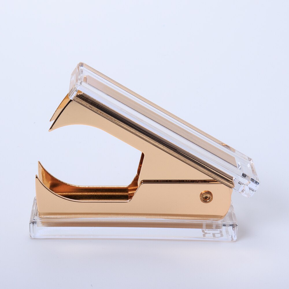 Acrylic Gold Scissors and Staple Remover and Memo Pad Note Holder Fits 4 x 6 Inches Note Paper stationery desktop stationery