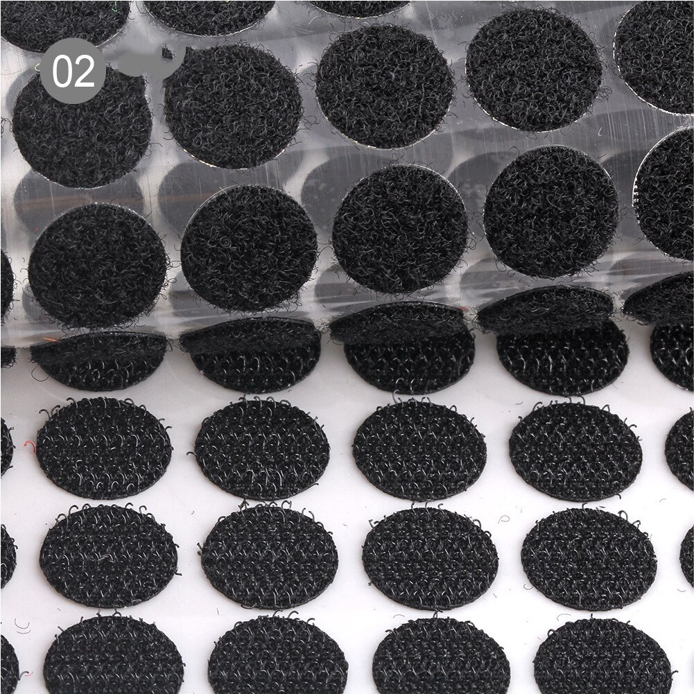 Round Dots Strong Self Adhesive Fastener Tape 10mm 15mm Velcro Nylon Hook Loop Sticker Tape Sewing Craft DIY Accessories: Color 2 / 15mm 100pair