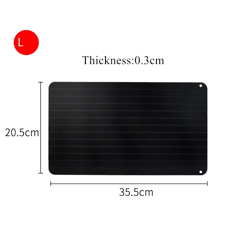 HOUSEEYOU Magic Defrost Tray Thaw Frozen Food Meat Fish In Minutes Home Rapid Defrosting Tray No Electricity Chemicals Microwave: 35.5x20.5x0.3CM