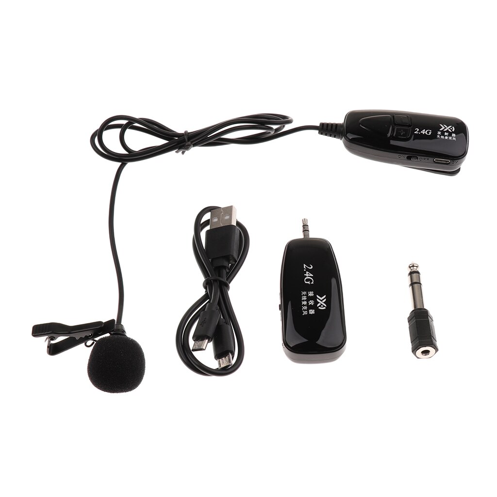 Set Of Universal Lavalier Mic USB Clip-on Microphone For Wireless System