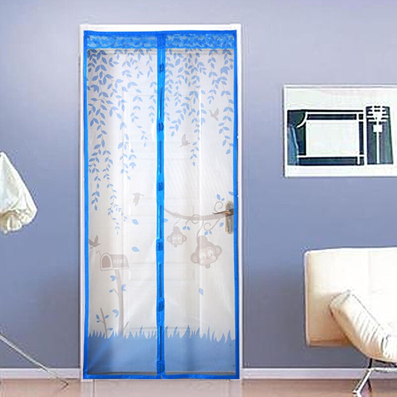 1 Pcs Zomer Anti Mosquito Thuis Magnetische Gordijnen Klamboe Op Deur Venster Mesh Met Magneten Automatische Sluiting Insect Schermen: Blue Mailbox S