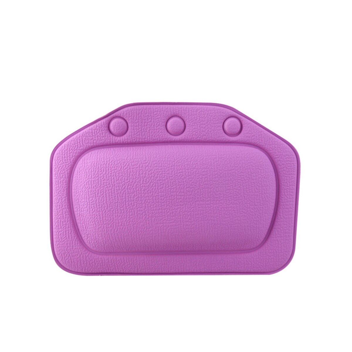 Oreiller de bain de SPA rembourré Spongy | Coussin de baignoire avec 3 ventouses, coussin de baignoire en PVC pour cou appui-tête souple, étanche: Purple