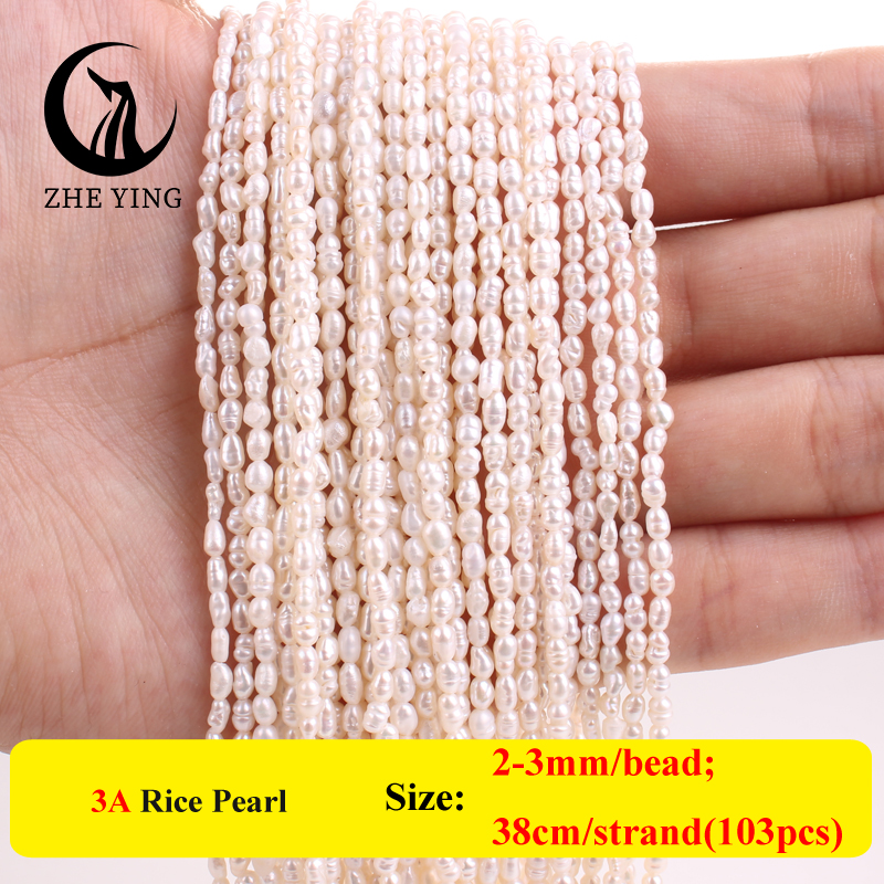 Neue 3A + Süßwasser Reis Perle Perlen 2-4mm Reis Form Lose Perle Perlen für Schmuck Machen armband Halskette DIY Zubehör: Black