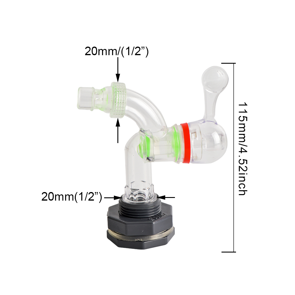 Rain Barrel Spigot Kit 1/2 3/4 1 inch Thread Kit with Bulkhead Fitting Hose Faucet Adapter for Water Tanks Garden Barrel