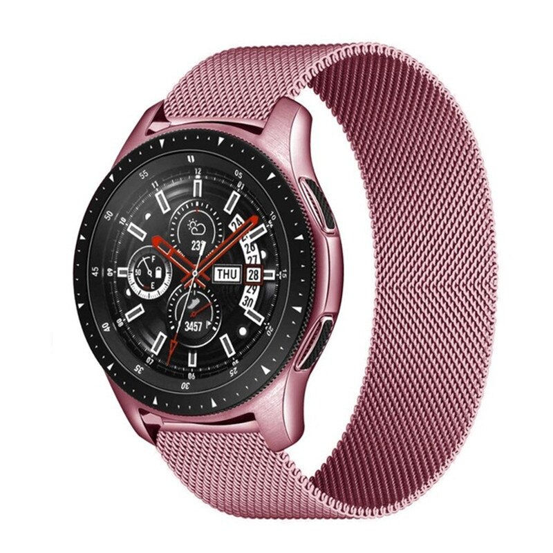 Pulsera Milanese loop correa para Samsung Galaxy ver 3 46mm 45mm activo 2 42mm 41mm de S3 Frontera, 20mm, 22mm, pulsera Huawei GT 2 banda