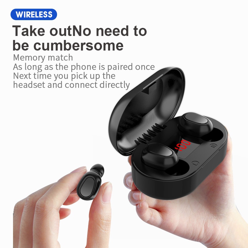 Bluetooth écouteur sans fil écouteurs 5.0 L21 TWS casques double écouteurs basse son pour Huawei Xiaomi Iphone Samsung téléphones mobiles