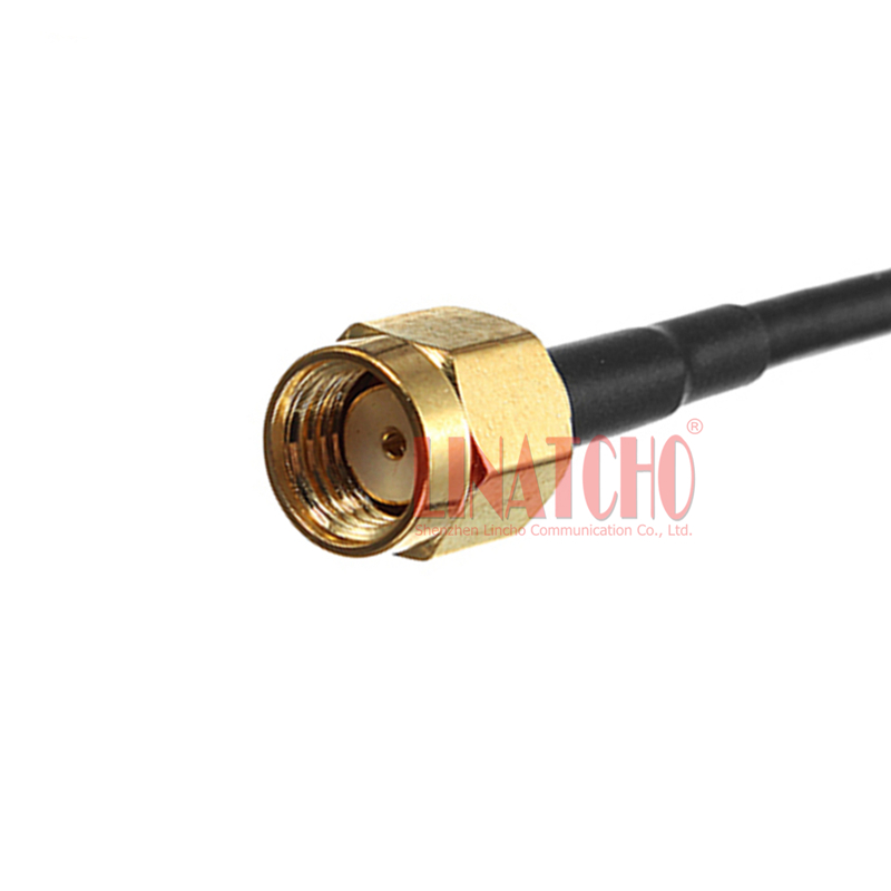 3 meters coaxial antenna extension RG174 jumper cable SMA Female to RP SMA male Connectors