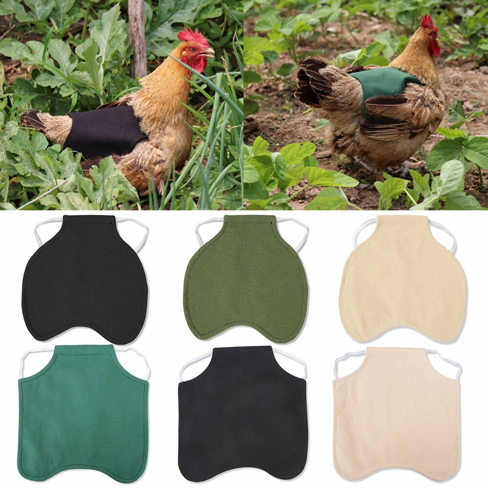 Selle Pour Poule - Tablier Protection Dorsale - Tissu Coton - Réglable - Pour Poules Naines Et Standard - 5
