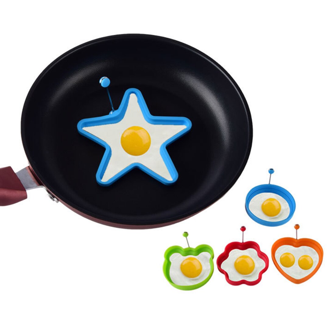 silicone multifunctionele eivorm ontbijt machine omelet mold pancake mold kinderen DIY koken gereedschap ei kookpan