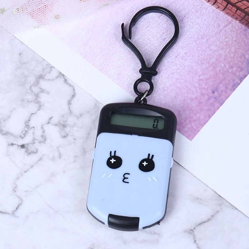 Office Supplies Kawaii Mini Calculator Pocket Size Portable Digit Calculator 8 Display Cartoon Cute Keychain Calculator: Black