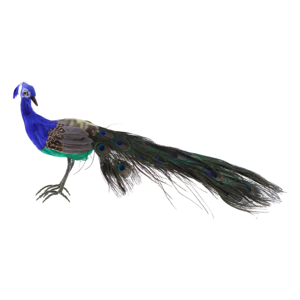 Artificial Peacock Garden Ornament Animal Patio Ornament Indoor Outdoor