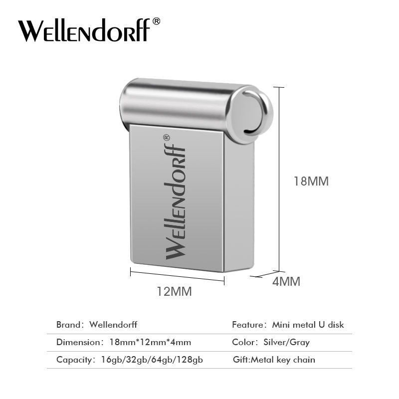 Wellendorff 3.0 mini metal 16gb 32gb usb pen drive 4gb 8gb pendrive 64gb 128gb falsh usb memória vara pen drive frete grátis