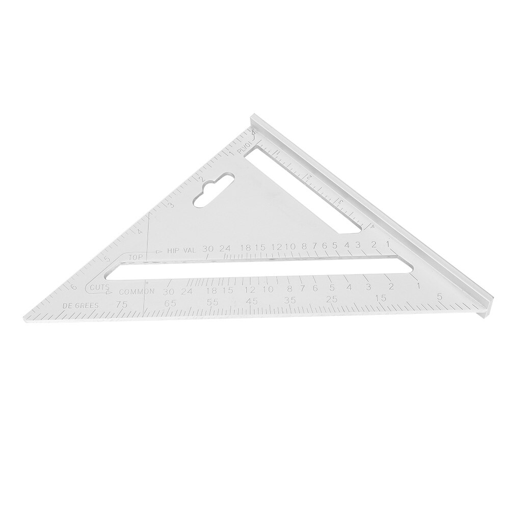 Aluminum Alloy Rafter Ruler Protractor Carpenter Woodworking Ruler