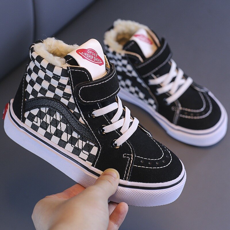 freundlicher schuhe Winter jungen und mädchen Plus samt hoch-oben baumwolle schuhe Leopard drucken schnee baumwolle
