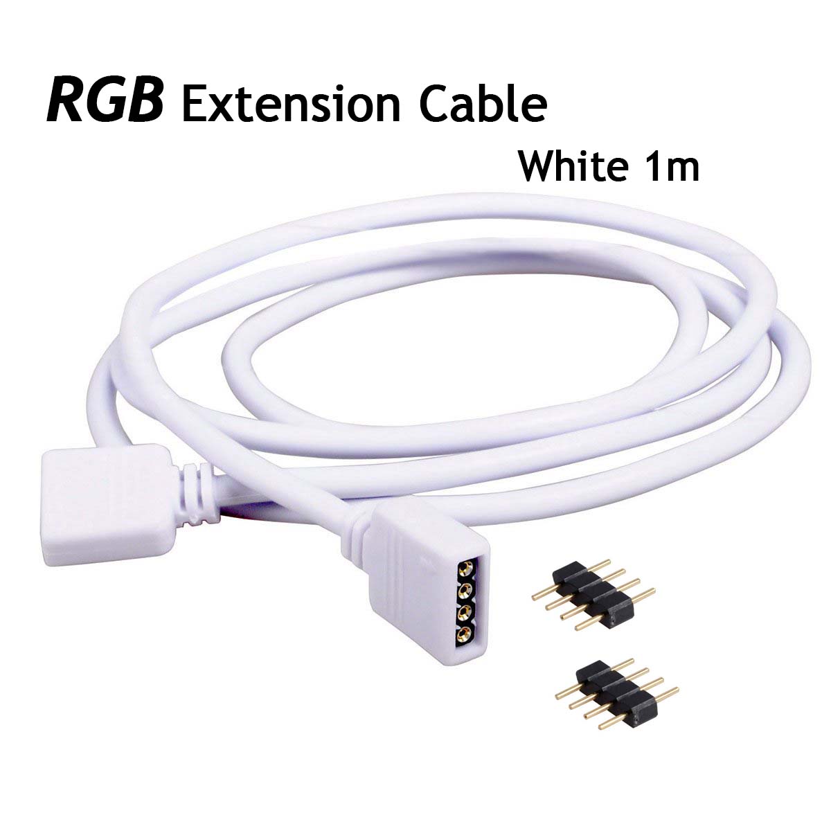 4PIN RGB 5PIN RGBW Verlängerungskabel Weiß Schwarz 0,3 m 1 m 2 m 3 m 5 m 10 m Elektrokabel SMD 2835 5050 LED Connect Kupferkabel