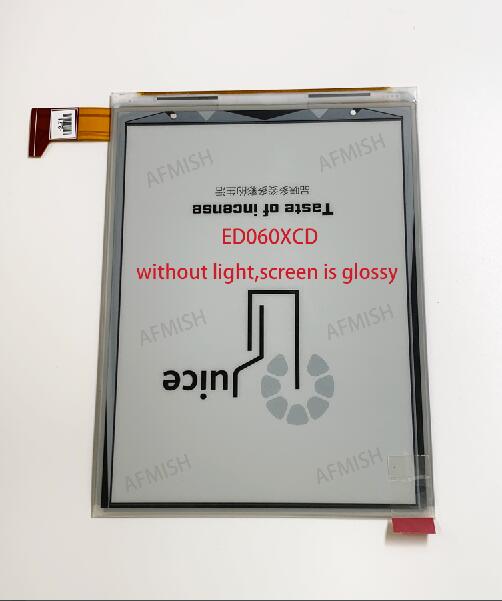 6 "eink 100% nova tela lcd (fosco) para pocketbook 615 plus pocketbook 615 + pocketbook615 plus com luz de fundo sem toque