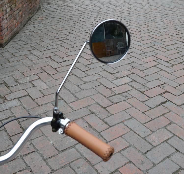 Et par vintage cykel permanent metal spejl sidespejl rustfrit stål stel til retro cykel cykeldele fzm 002