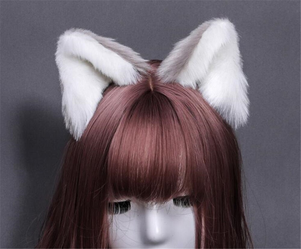 Oreilles de chat faites à la main cos simulation oreilles d'animaux oreilles de chat pince d'oreille KC mignon oreilles d'animaux en peluche vêtements de coiffure C355: 8