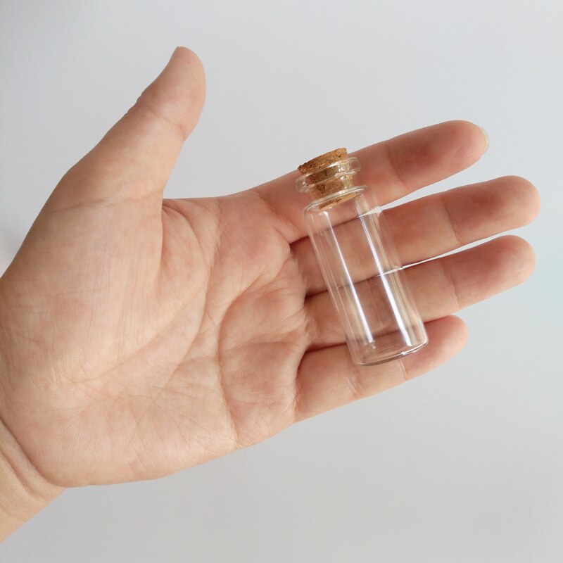 50pcs/lot 12ml clear glass vials 22*55mm diameter 22mm Wishing glass bottles with cork Home crafts Essential oil bottle
