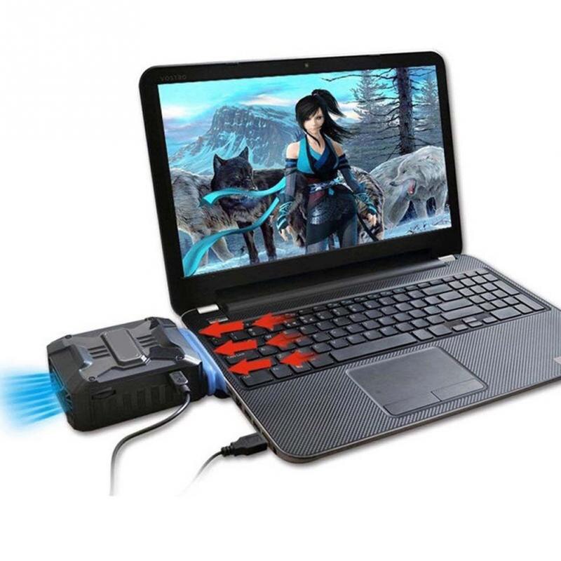 Universal- Mini Laptop Kühler Auspuff Fan Vakuum USB Luftkühler Extrahieren Dunst CPU Kühlung Notizbuch PC Prozessor für Dell