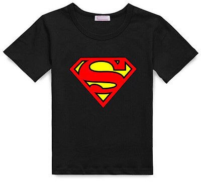 Zomer Baby Kids Jongens Superman Korte Mouw T-shirt Katoen Tops Kleding 2-7 Y