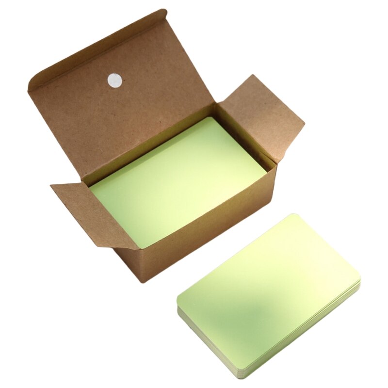 100 Sheets/Box Paper Message Card Blank Handwritten Memo Notecards Postcard: GN
