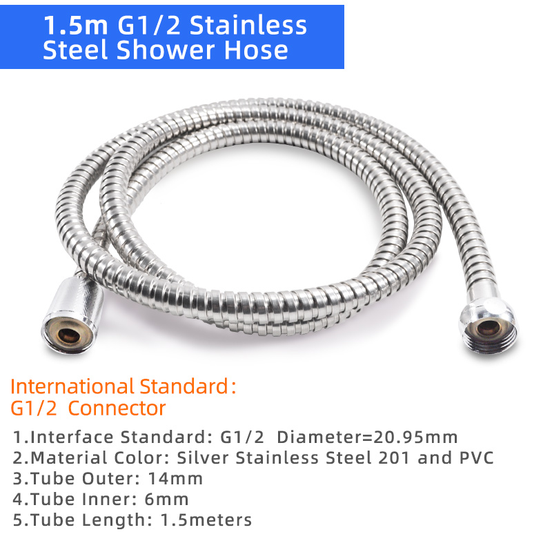 Kps Led Kraan Licht Water Tap Douche Temperatuur Sensor Intelligente Herkenning Badkamer Douche Waterslang Water Hoofd: Hose 1.5M