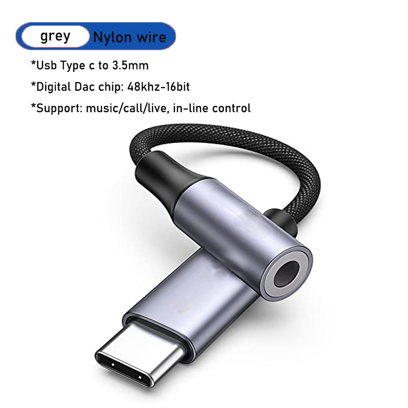 Adapter USB typu C 3,5 mm Aux Złącze słuchawkowe USB do Oppo Reno 12 F27/K12 Find X7 Realme 13 Pro/Pro+ GT 6/6T P2 Pro: WHITE