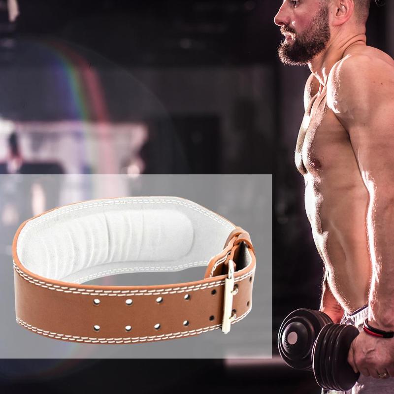 Bred vægtløftning bælte bodybuilding fitness bælter vægtstang powerlifting træning talje beskytter gym bælte til rygstøtte sml