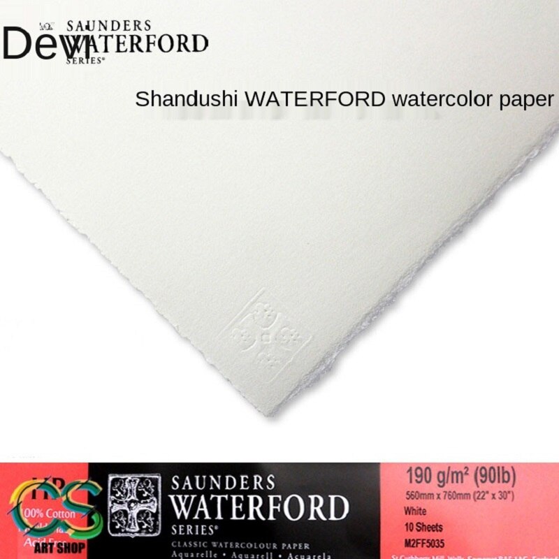 Waterforf Aquarel Papier 100% Katoen Pulp Kleur Lood Hoge Witte 190G Dikke, medium En Fijne Korrel 2K 4K 8K 16K Schoolbenodigdheden