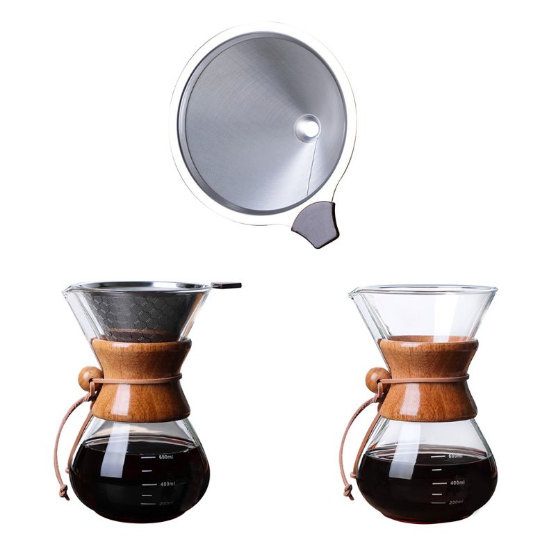 Giet Over Koffie Druppelaar Rvs Herbruikbare Drip Cone Koffie Filter Portab
