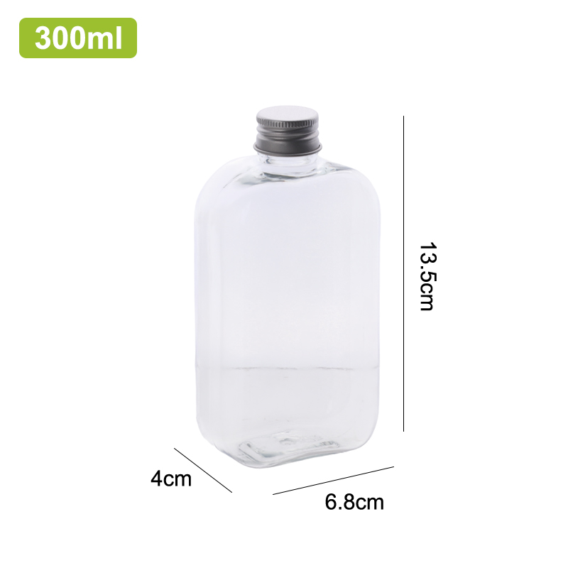1pcs Plastic Milk Tea Drink Bottle Take Out Coffee Milk Tea Bar Supplies Mason Jars Drink Storage Containers For Food Party: WHITE