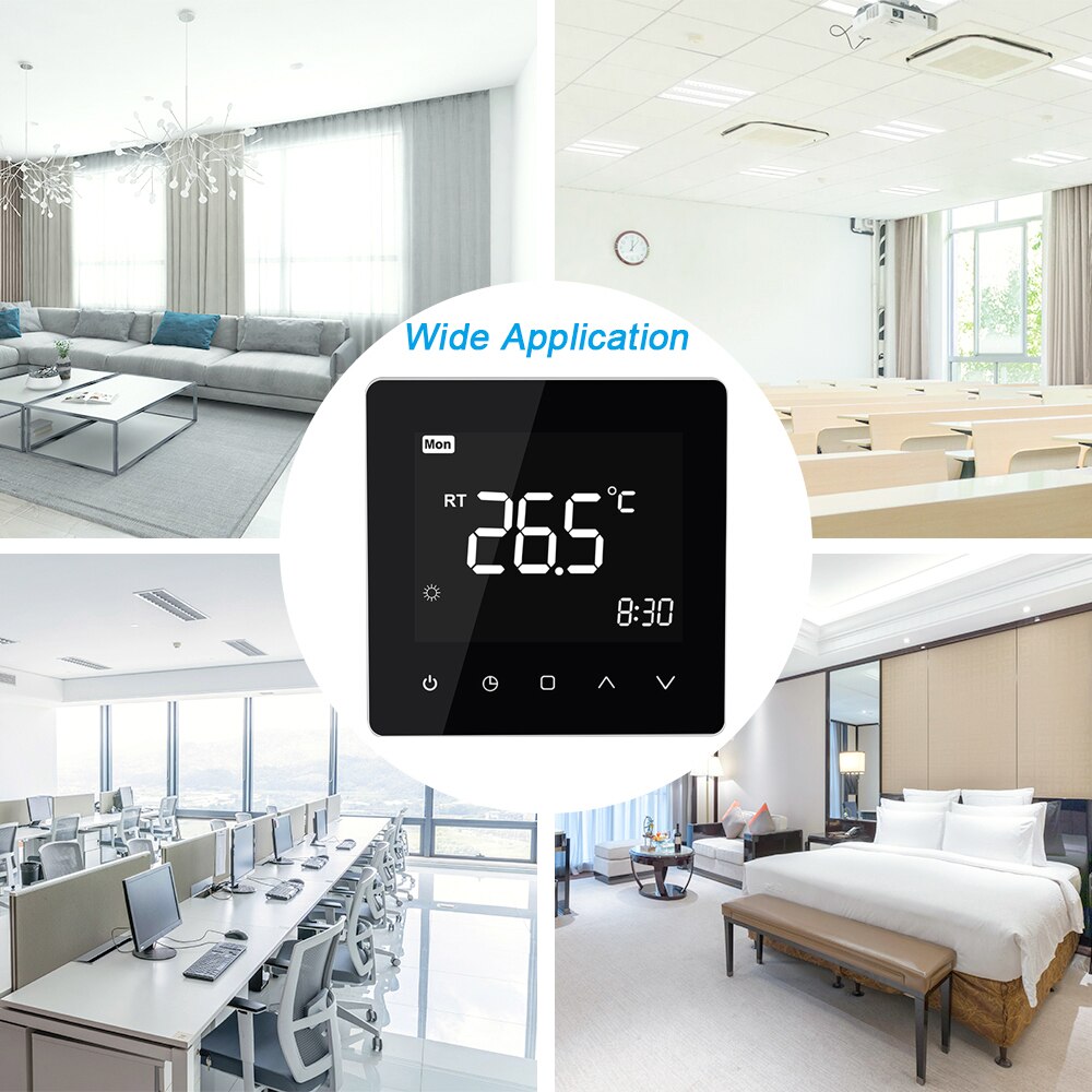 WiFi Smart Thermostat Temperature Controller for Water/Electric Heating Water/Gas Boiler Works with Alexa Google Home Yandex
