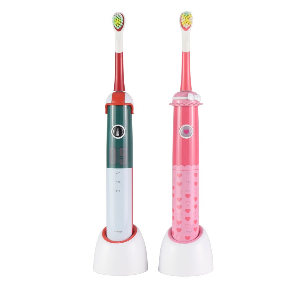 Sonisk elektrisk tandbørste  s300 tandblegning vibrationsfrekvens 28000 til børn børn pige dreng dejlig sonisk børste
