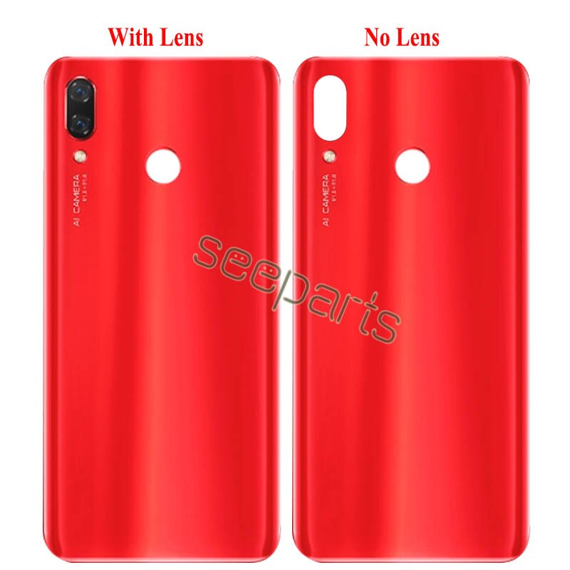 Cargadores de coche Huawei Nova 3 cubierta de la batería de cristal Nova 3 trasera funda con tapa para batería Nova 3 de la cubierta de la batería de reemplazo