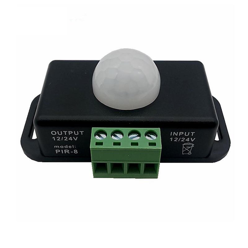 Body Infrarood Pir Motion Sensor Switch Human Motion Sensor Detector Schakelaar Voor Led Light Strip Tape, dc 12V/24V