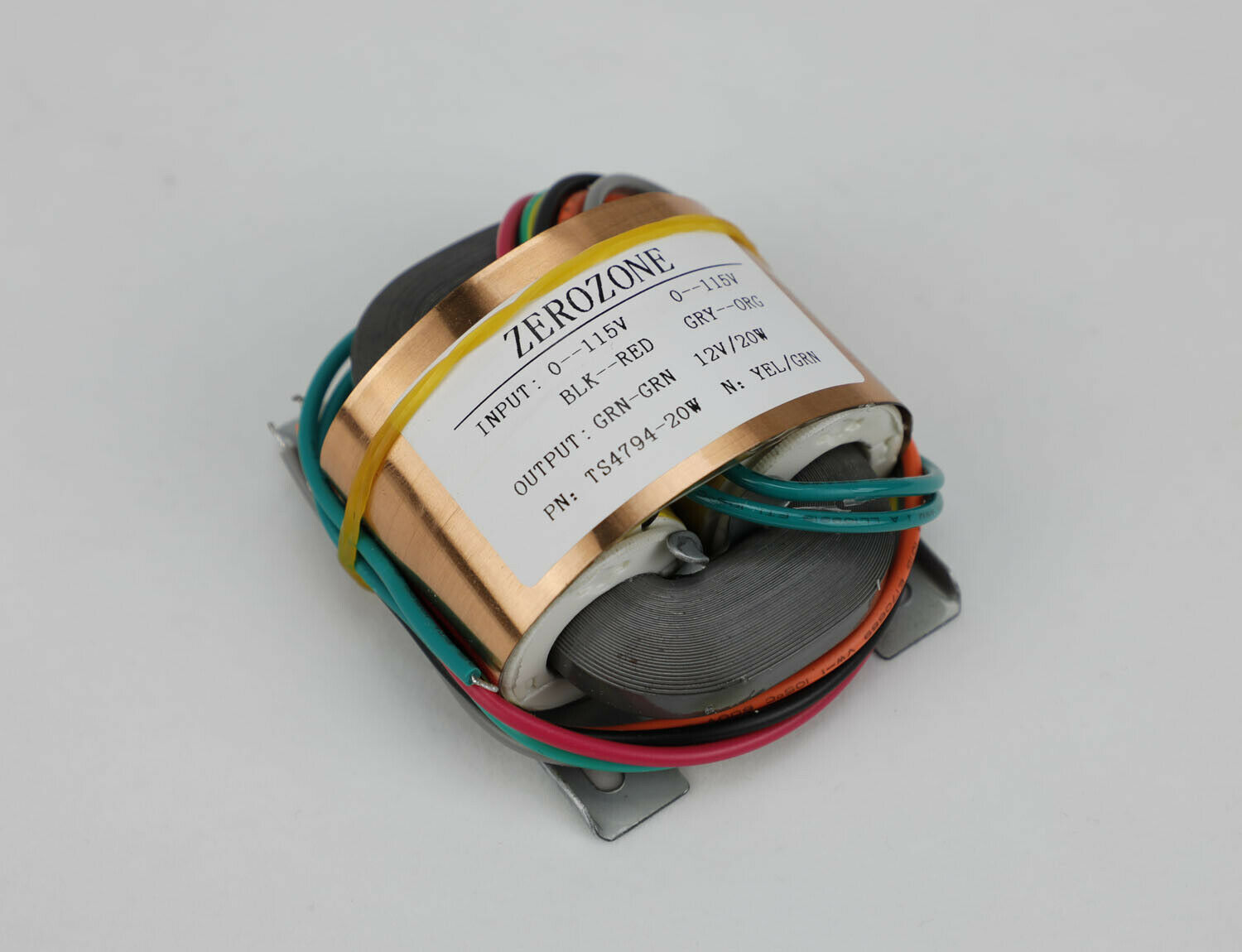 DIYERZONE 20VA Pure Copper R-core Transformer 6V / 9V /12V /15V/ 18V L16-2-1