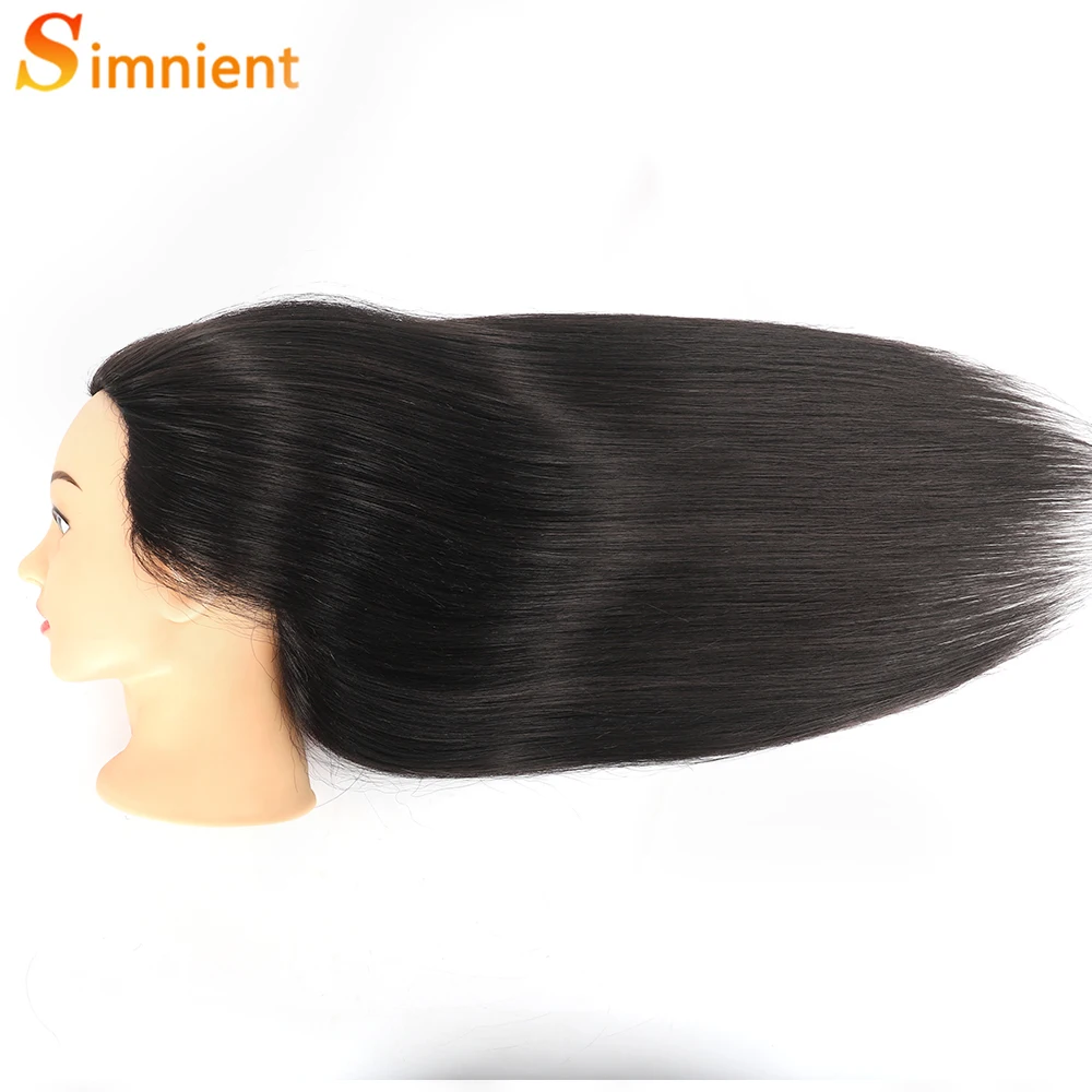85%Real Hair Doll Head For Hairstyle Training Head Kit Mannequin Head Styling To Practice Curl Iron Straighten