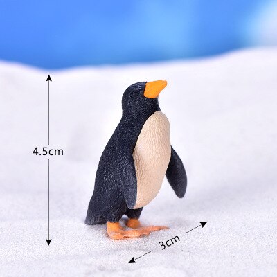 ZOCDOU 1 pièce mignon pingouin pôle antarctique père et fils glace et neige petit modèle Statue artisanat ornement Miniatures: 1 piece small
