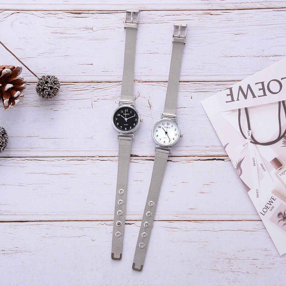 Ashion kvinder ure ultra tynde rustfrit stål små dame armbåndsure vintage udendørs sports armbåndsur armbåndsure