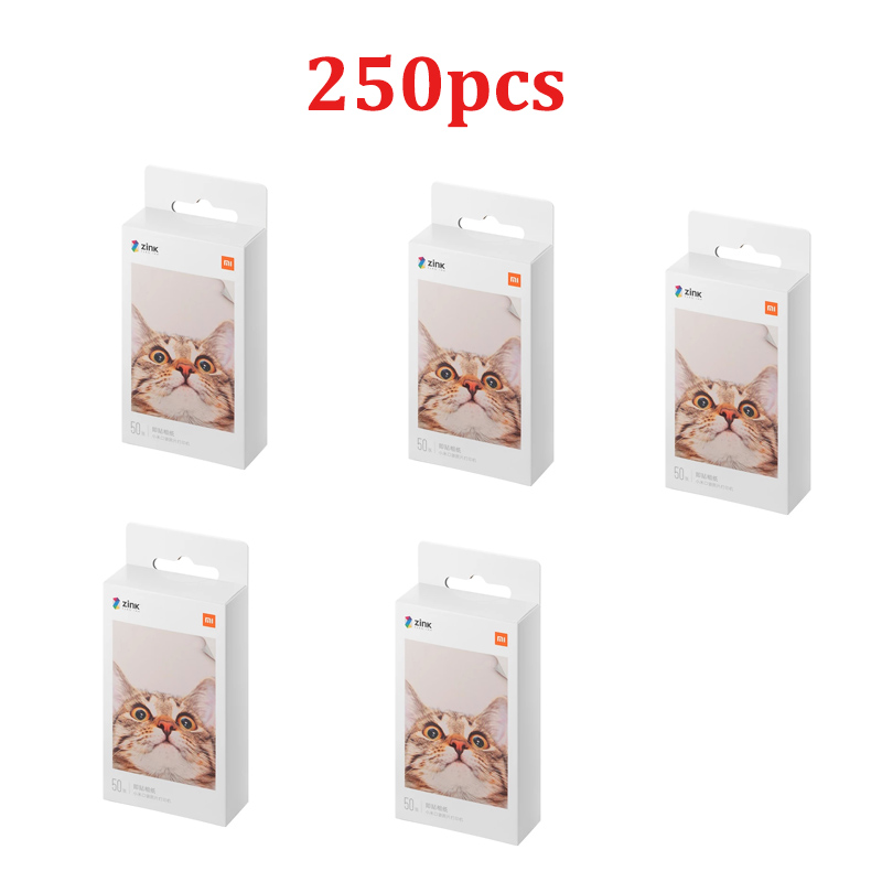 Carta per stampante tascabile originale Xiaomi ZINK stampa fotografica autoadesiva 10/20/50 fogli per stampante fotografica tascabile mini Xiaomi da 3 pollici