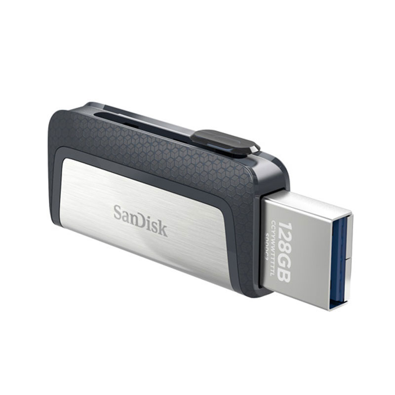 SanDisk Ultra Dual Drive USB 3.1 Tipo-C 256GB 128GB 64GB Unidade Flash USB multifuncional SDDDC2 para smartphones/tablets/computador