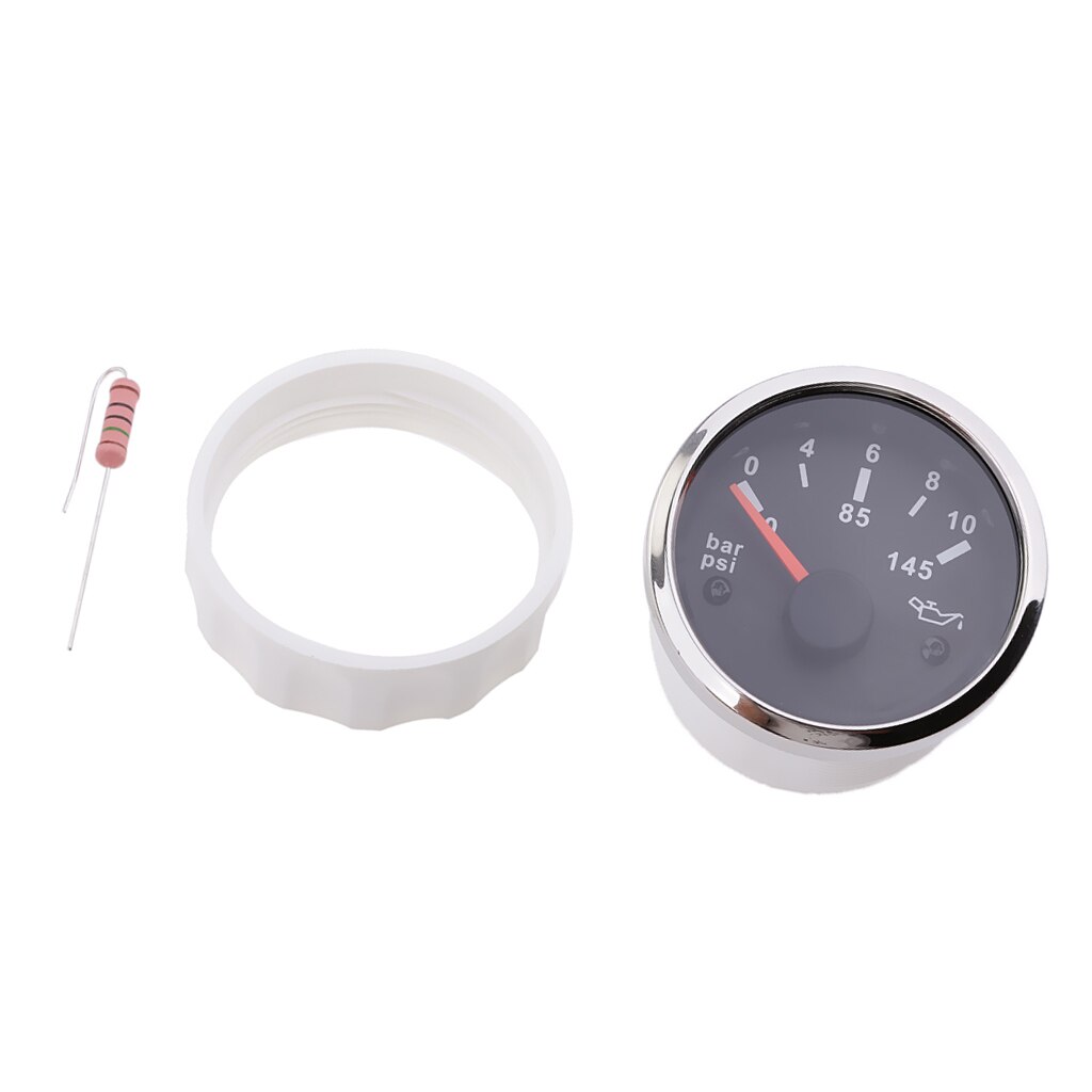 52mm Oil Pressure Gauge 12V 24V Part Of Universal Engine For Motorcycle Boat Sail Nautical Automobilo