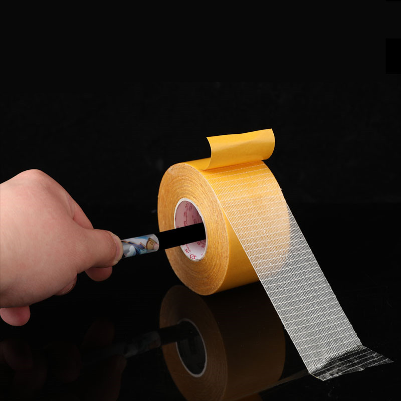 10M 20M Sterke Fixatie Van Dubbelzijdige Doek Basistape Doorschijnend Mesh Waterdicht Super Traceless Viscositeit Tapijt lijm