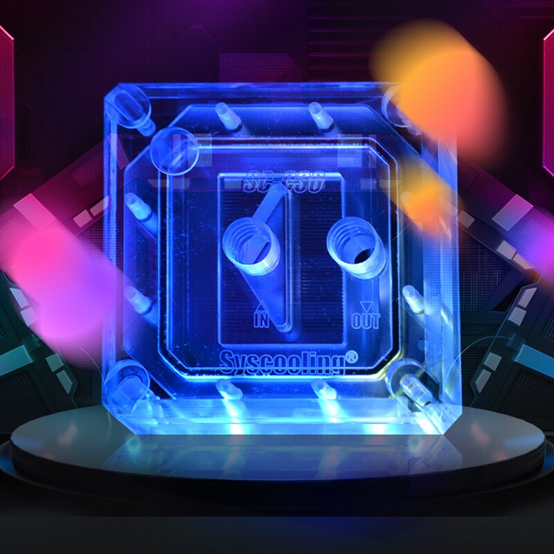 Syscooling CPU Water Block SC-C36 for INTEL LGA1150 1151 1155 1156 5V RGB Water Cooling