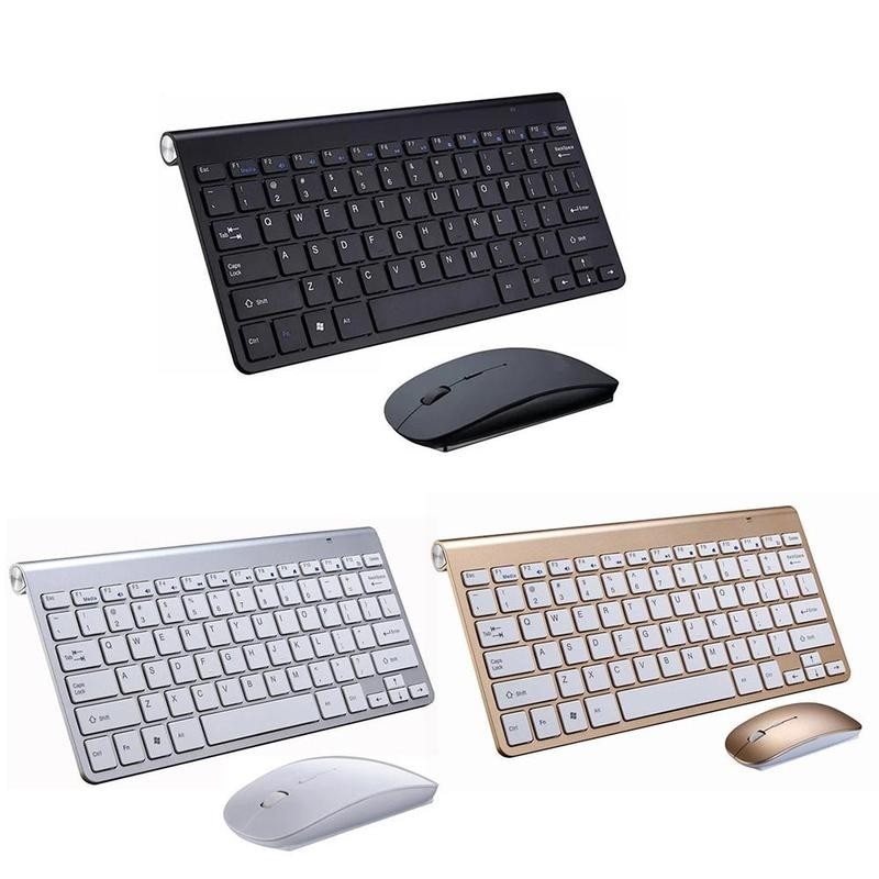 Keyboard And Mouse 2.4G USB Mini Keyboard Mouse Keyboard For PC With Set Mouse Combos Noiseless Laptop TV Ergonomi T0V1