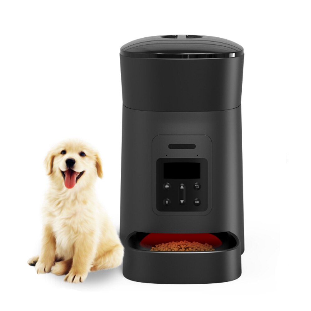 Stor kapacitet kæledyr automatisk foderautomat smart stemmeoptager app kontrol timer fodring kat hundemad dispenser med wifi kæledyr skål