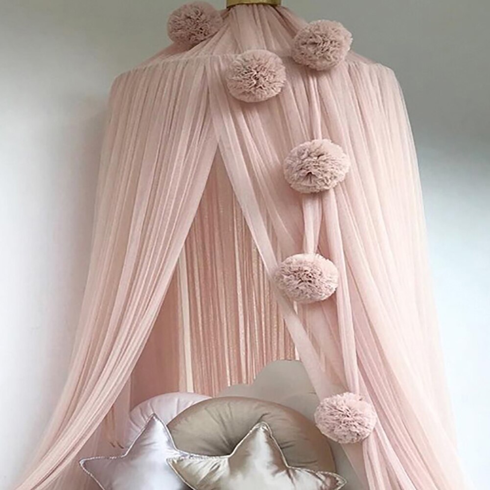 Nordic Baby Klamboe Accessoires Opknoping Bal Prinses Kids Slaapkamer Kinderen Bed Tent Baby Girl Room Decor Crib Netting Bal