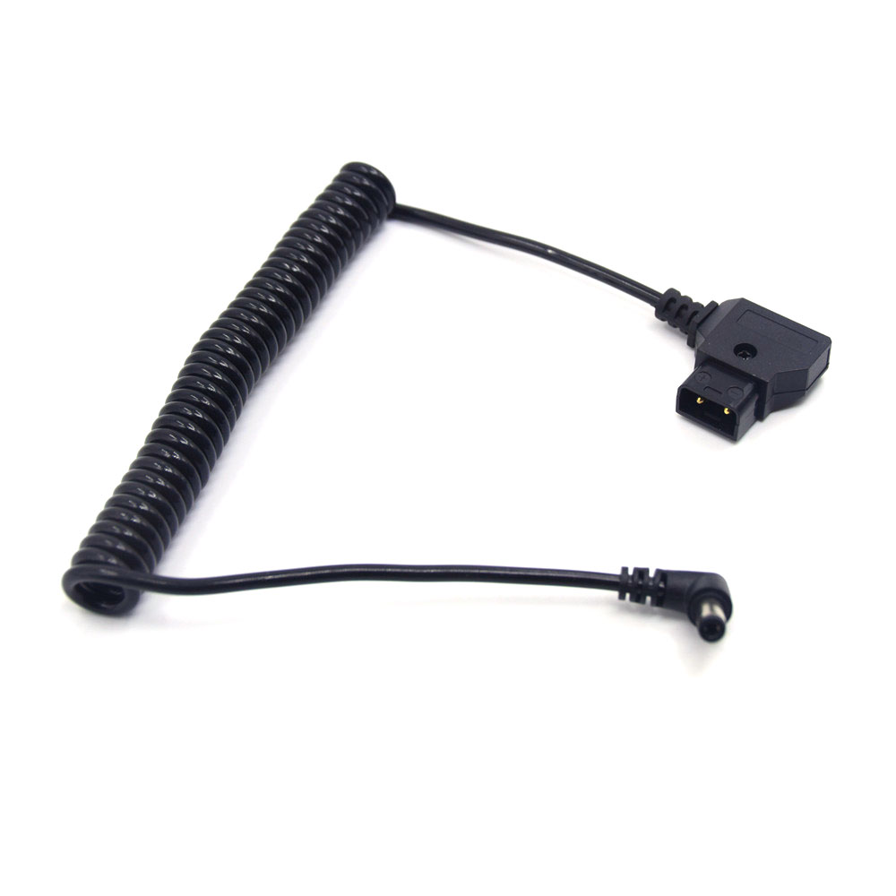 Câble adaptateur d-tap 2 broches mâle vers DC 5.5x2.5mm pour batterie Anton à montage en V, câble à ressort pour appareil photo numérique